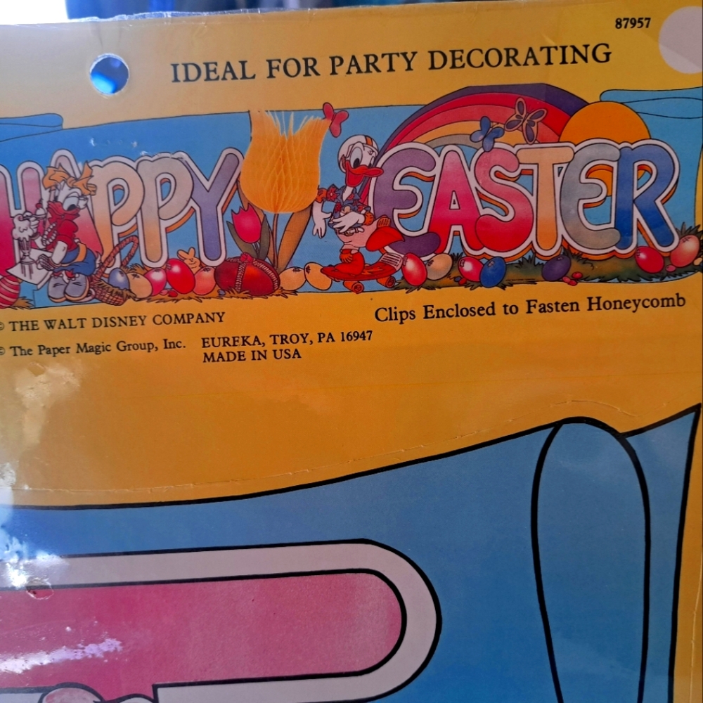 Vintage Disney Easter Banner